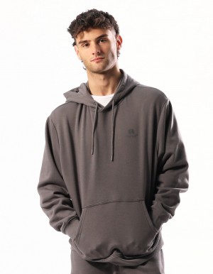 Russell Athletic Brooklyn Hoodie Herren Grau Braun | VNDBMWR-89