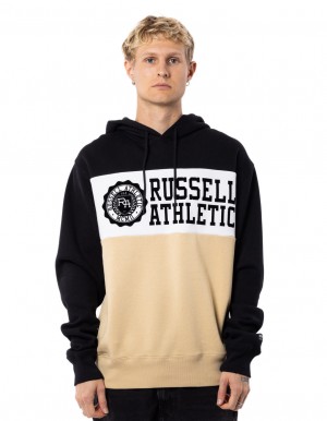 Russell Athletic Carter Hoodie Herren Beige Schwarz | NOAYULH-38