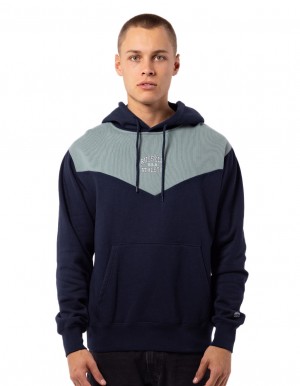 Russell Athletic Chevron Hoodie Herren Navy | DKJYBNQ-10