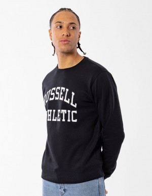 Russell Athletic Core Arch Pullover Mit Rundhalsausschnitt Herren Schwarz | SZTMGWI-13