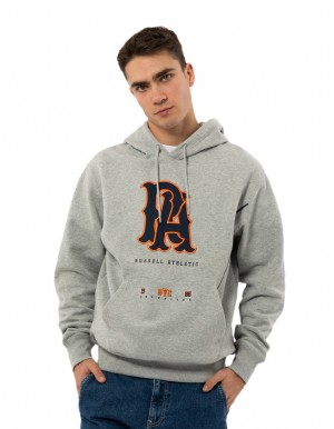 Russell Athletic Midfielder Hoodie Herren Grau | PVSQDCA-23