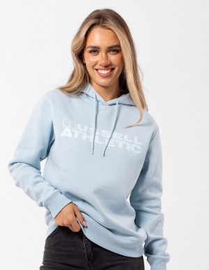 Russell Athletic Modern Tonal Hoodie Damen Hellblau | MZNLHFY-05