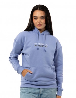 Russell Athletic Originals Linear Hoodie Damen Lavendel | NSLYIPB-16