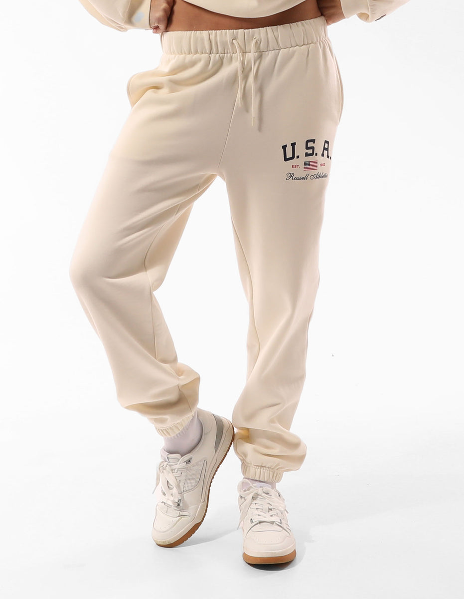 Russell Athletic 1902 Baggy Track pants Damen Beige | CQUARWS-73