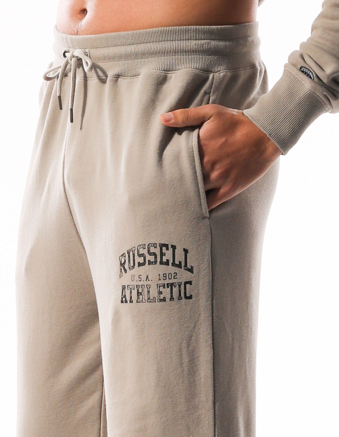 Russell Athletic Distressed Arch Track pants Herren Khaki | LCAJGFQ-01