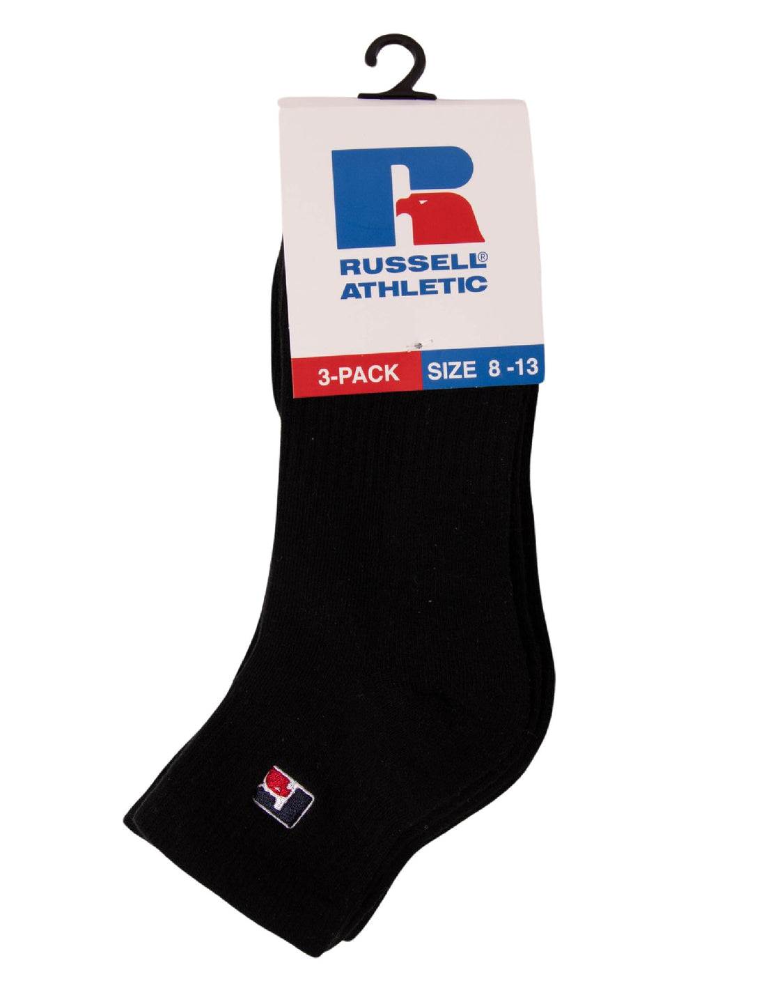 Russell Athletic Essential Quarter 3 Pack Socken Accessories Schwarz | NAHSFYV-69